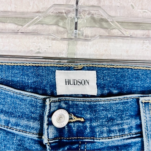 Hudson Rosalie High Rise Wide Leg Cropped Hem Jeans Size 31 - Picture 6 of 10